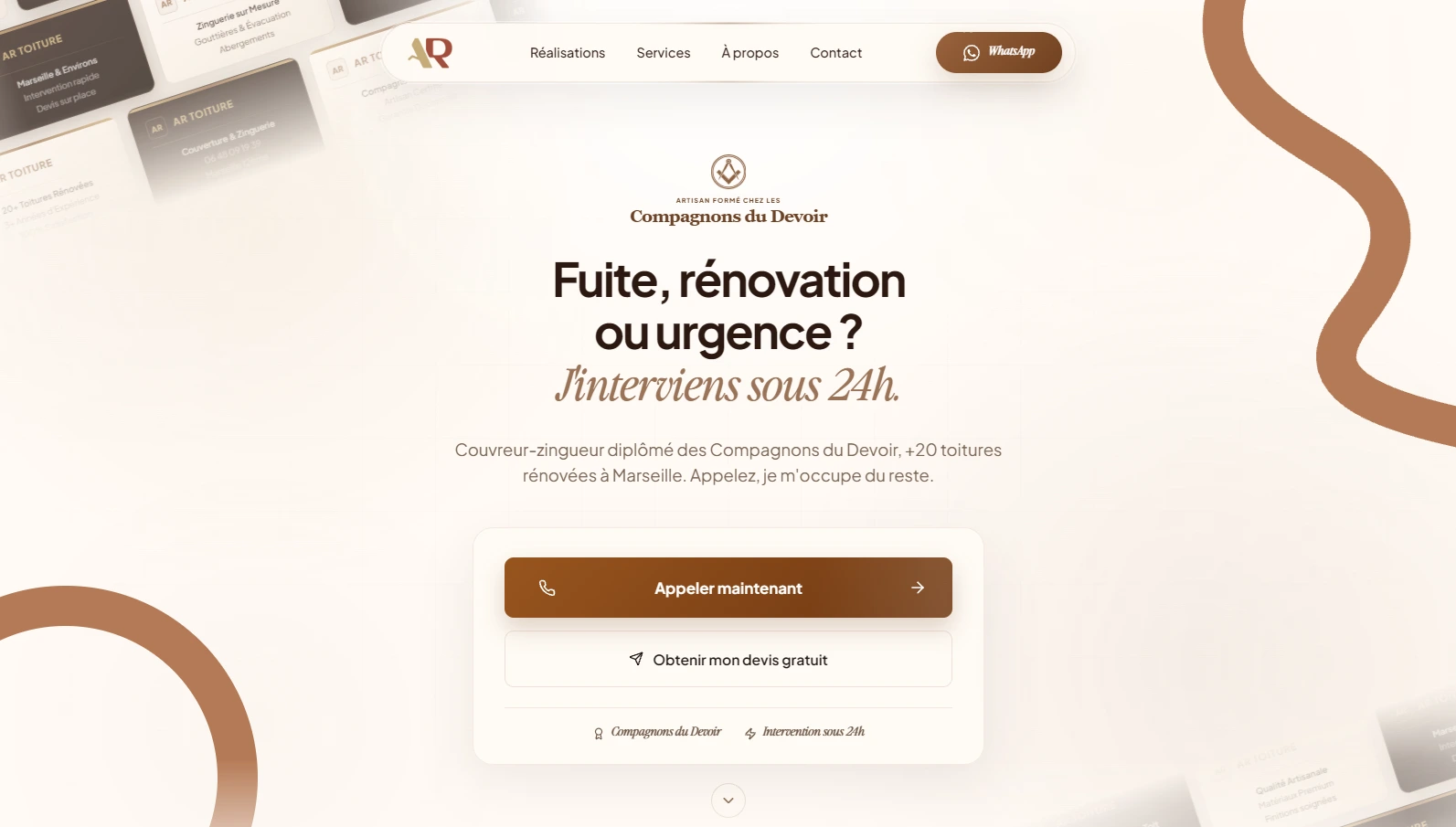 Aperçu du projet Ar Toiture